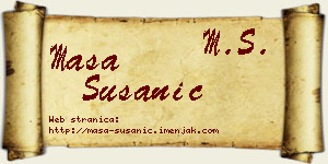 Maša Susanić vizit kartica